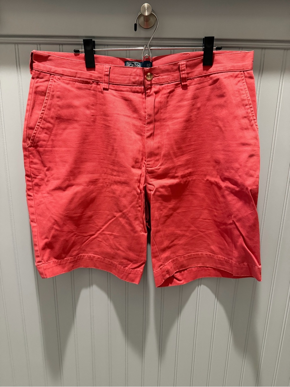 Polo by Ralph Lauren Coral Flat Front Men’s Shorts